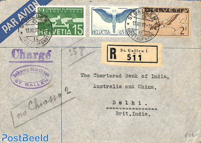 Airmail letter to Delhi