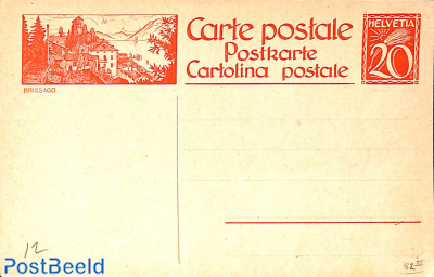 Illustrated postcard 20c, Brissago
