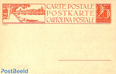 Illustrated postcard 20c, Basel