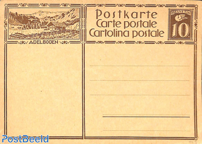 Illustrated postcard 10c, Adelboden