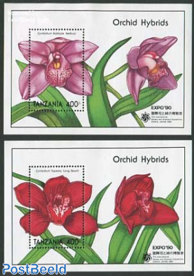 Expo 90, orchids 2 s/s