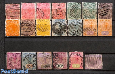 Lot used stamps Tasmania