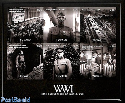World War I 6v m/s, imperforated