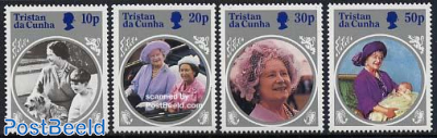 Queen mother 85th anniversary 4v