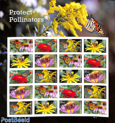 Protect Pollinators minisheet s-a
