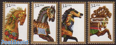 carrousel horses 4v