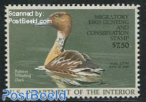 Migratory bird hunting stamp 1v, Fulvous Whistling Duck