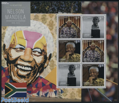 Canouan, Nelson Mandela minisheet