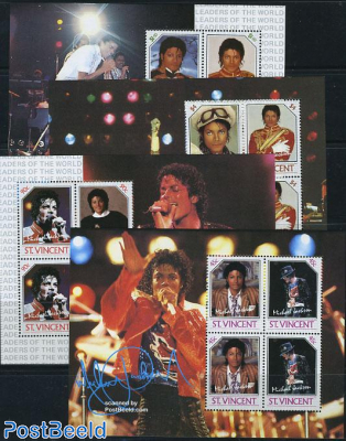Michael Jackson 4 minisheets