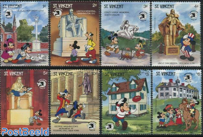World stamp expo 8v, Disney