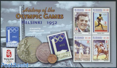 Olympic Games Helsinki 1952 4v m/s