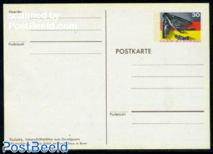 Postcard 25 years Bundesrep.