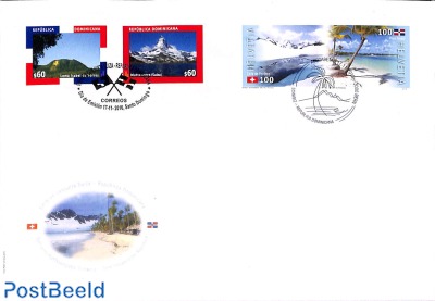 Joint issue cover Switzerland-Dominican Republic