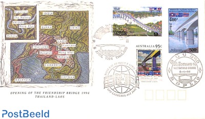 Joint issue cover Thailand-Laos-Australia
