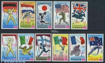 Olympic Games, flags 11v