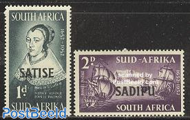 SATISE/SADIPU overprints 2v