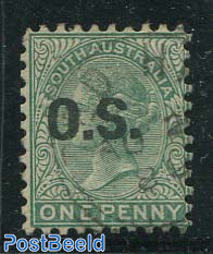 1p, On service, Stamp out of set