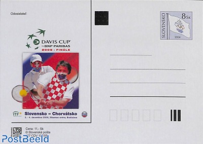 Postcard 8sk, Davis Cup