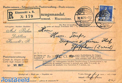 Registered envelope from Kussnacht