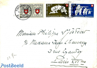 Letter from Neuchätel to Paris
