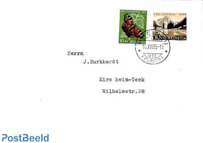 Letter from RHEINAU to Zürich