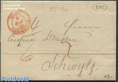 Folding letter from Zwitserland