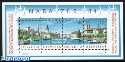 NABA ZURI 84 stamp exposition s/s