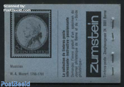 Folklore booklet (Sieger/Lindner/Germany Mozart F)