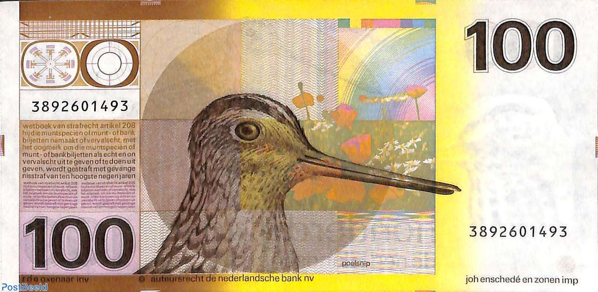 Niederlande 100 Gulden 1977, 1977 - Briefmarken sammeln - PostBeeld.de -  Online Briefmarken kaufen - Sammeln