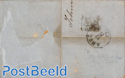 Letter from Rotterdam to Carlsruhe (postmark N.R. SPOORWEG)
