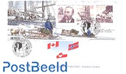Otto Sverdrup s/s, joint issue Greenland, Norway